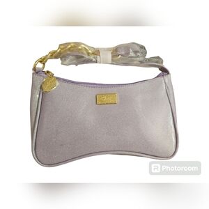 Betsey Johnson Patent Shimmery Lavender Shoulder Bag Purse